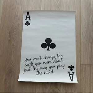 Playing Card Canvas Art Print Poster